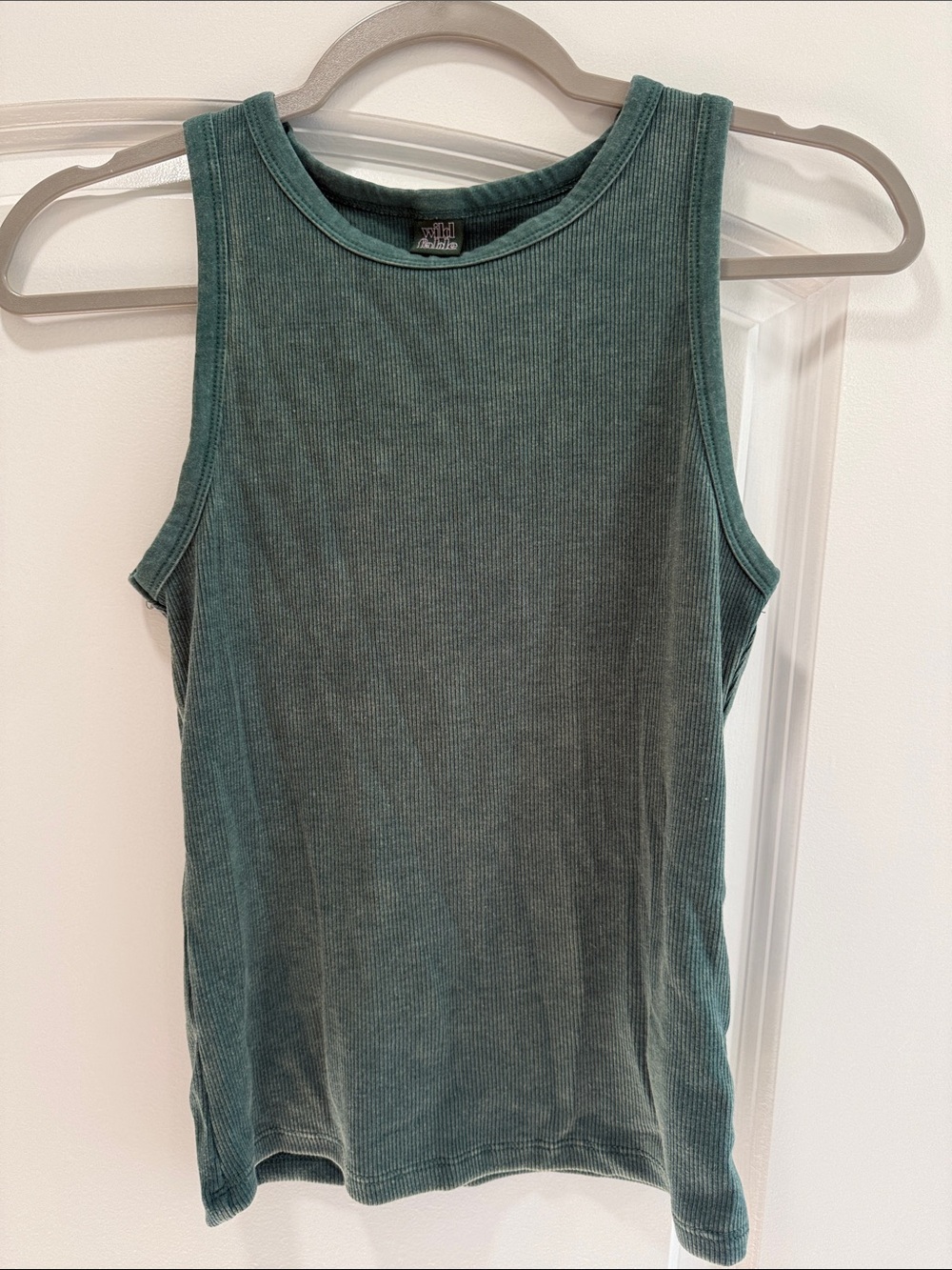 Wild Fable Ribbed Tank Top in Teal Green woman’s size small